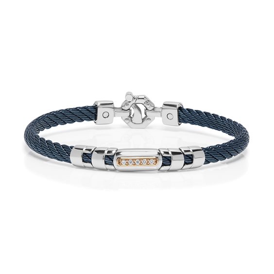 Bracciale Baraka Uomo in Acciaio Diamante 0.10 Ct BR332001RODB210010 - BR332001RODB210010
